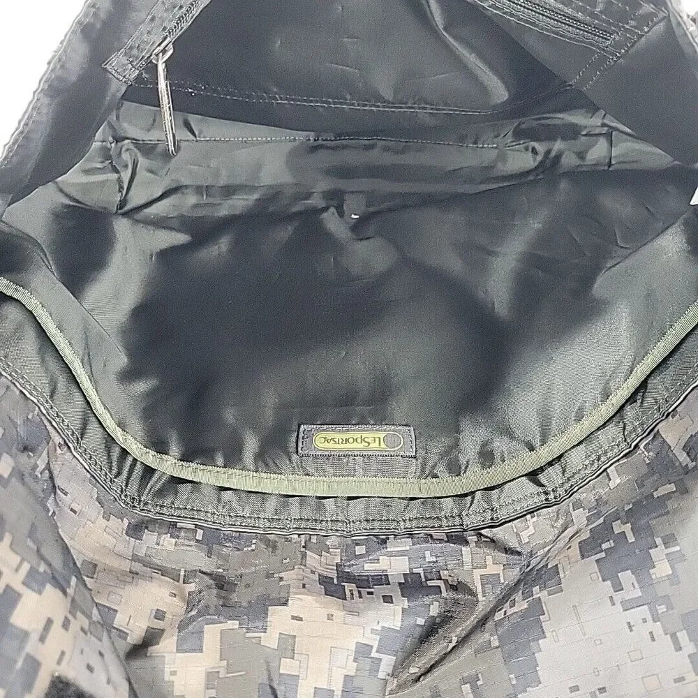 LeSportSac Camouflage Messenger Crossbody Bag DigiCamo 13x9.5 Inches